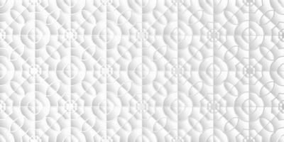 Abstract geometric pattern floral white background design modern vector
