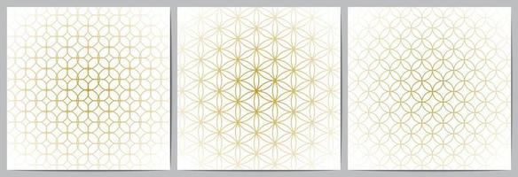 Geometric pattern circle overlapping on white background vector