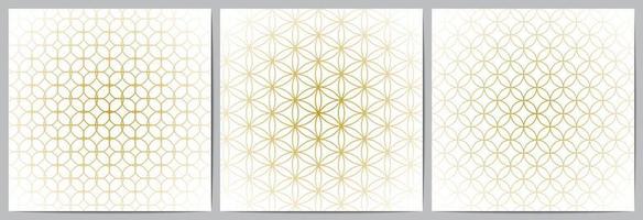 Geometric pattern circle overlapping on white background vector