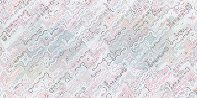 Geometric pattern circles overlapping pastel color vector