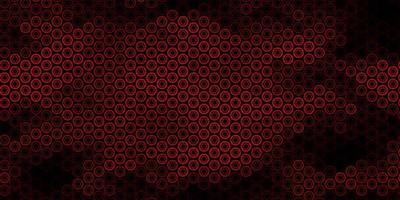 Dark Orange vector pattern with magic elements.