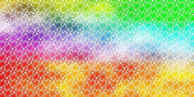 Light Multicolor vector pattern with curves.