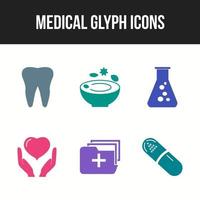 Beautiful 6 icons pack of Medical vector icons
