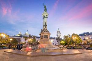 Plaza Grande in old town Quito, Ecuador photo