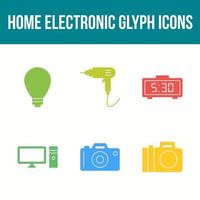 Unique Home electronics Vector Icon Set