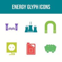 Beautiful Unique Energy Vector Icon Set