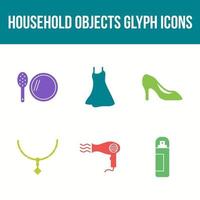 Unique Household Objects Vector Icon Set