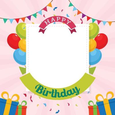 Happy Birthday Template Vector Art, Icons, and Graphics for Free Download