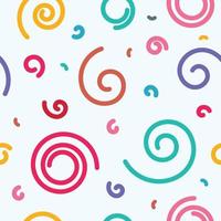 Spiral seamless pattern background flat vector