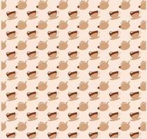 Coffee digital pattern vector