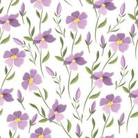 Beautiful floral vector seamless pattern. Delicate meadow flowers