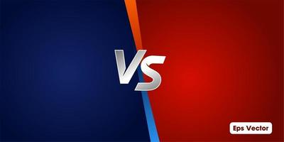 Versus background. Sport competition VS poster, game fight battle vector