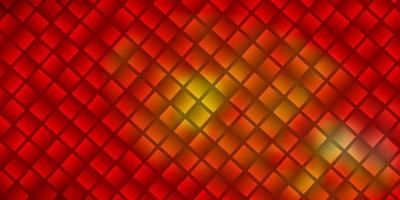 Light Red, Yellow vector background in polygonal style.