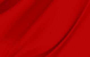 Background with 3D illustration luxury red silk velvet curtains. photo