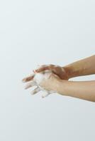 Wash your hands. Hygiene. Hand clean to prevent infection.