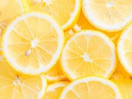 Lemon slices background photo