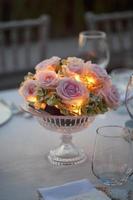 Wedding Guest Dining Table Decorations, Wedding Ceremony Dinner photo