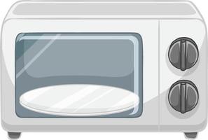 Horno microondas aislado sobre fondo blanco. vector