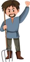 Medieval male historical cartoon characters vector