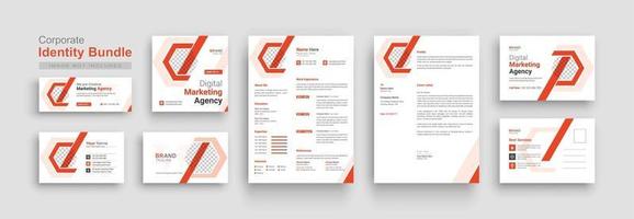 Corporate branding identity stationery, Business stationary collection vector