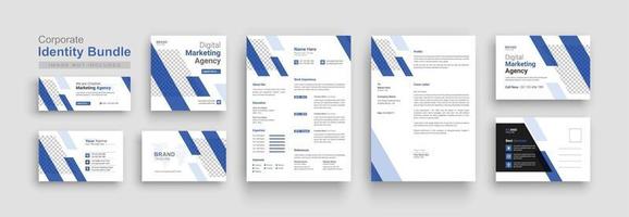 Corporate branding identity stationery, Business stationary collection vector