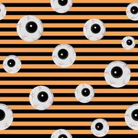 Pattern for the Halloween holiday eyes, color vector illustration