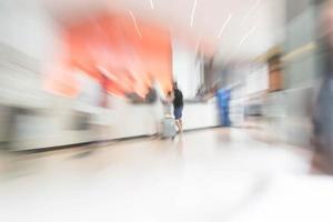 Abstract blur hotel lobby interior for background photo