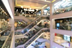 Abstract blur beautiful luxury shopping mall photo