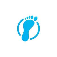 plantilla de diseño de logotipo de cuidado de los pies vector