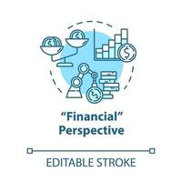 Financial strategies concept icon vector