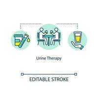 Urine therapy concept icon vector