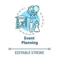 Event planning concept icon vector