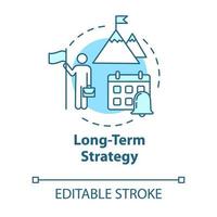 Long-term strategy concept icon vector