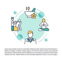 Complementary medicine concept icon with text vector