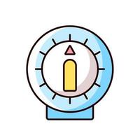 Kitchen timer RGB color icon vector