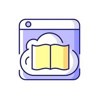 Online library RGB color icon vector