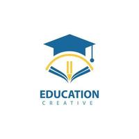Education logo template design vector illustration icon