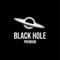 Black hole logo icon design illustration vector