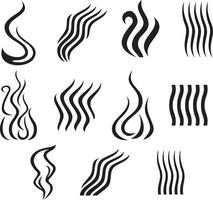 Set of Different Smoke Icons vector