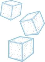 diseño de cubos de azúcar vector