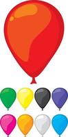 Balloons Set Collection vector