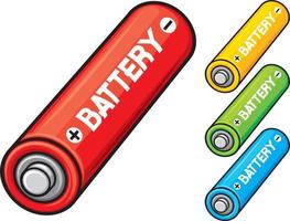 Batteries Collection Icons vector