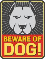 Beware of Dog vector