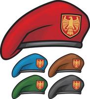 Military Beret Collection vector