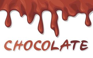 Melting Chocolate Background vector