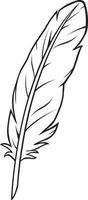 White Bird Feather vector