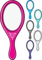 Hand Mirror Set vector