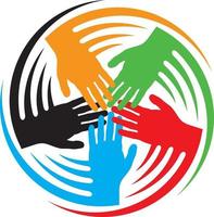 Teamwork Hands Icon vector