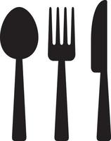 Knife Fork and Spoon vector