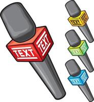 TV Microphone Collection vector